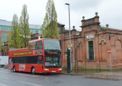 Bus outside St George Market